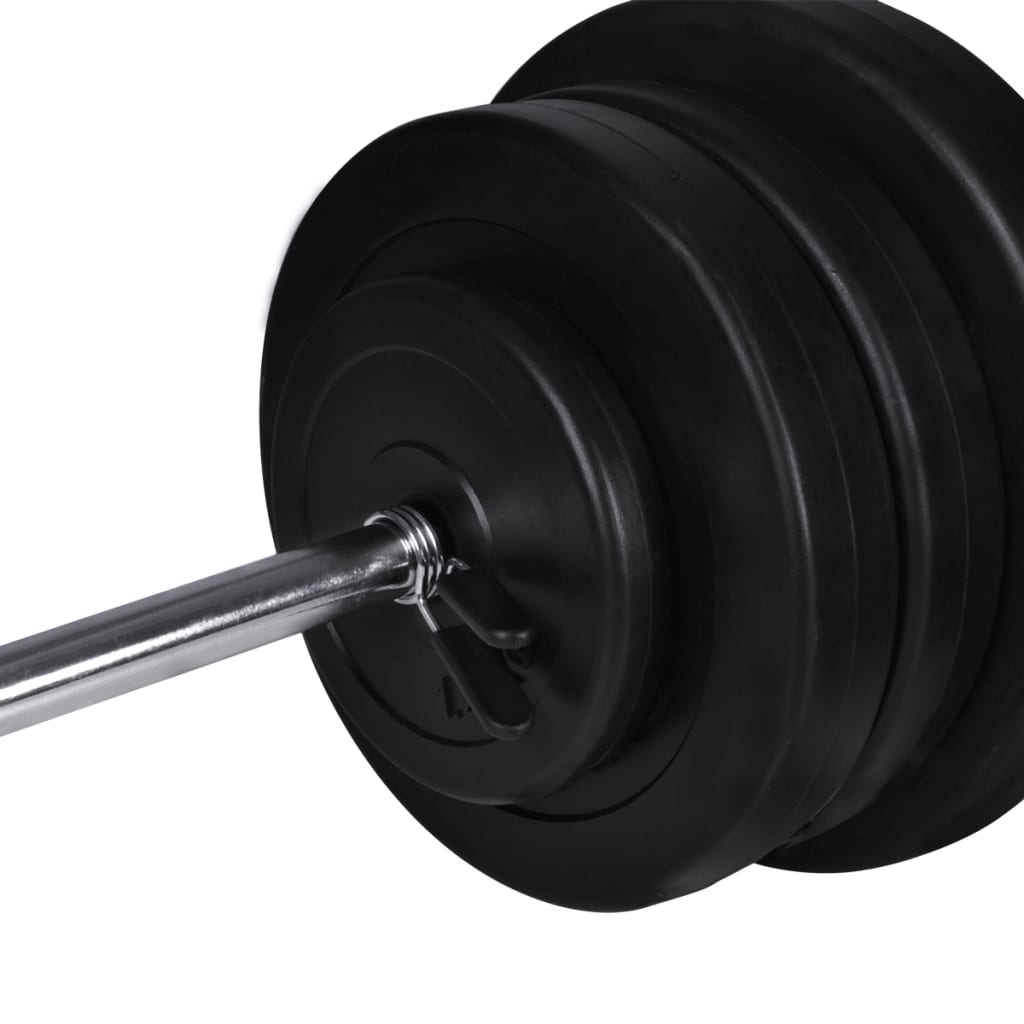 Wall-Mounted Power Tower With Barbell And Dumbbell Set