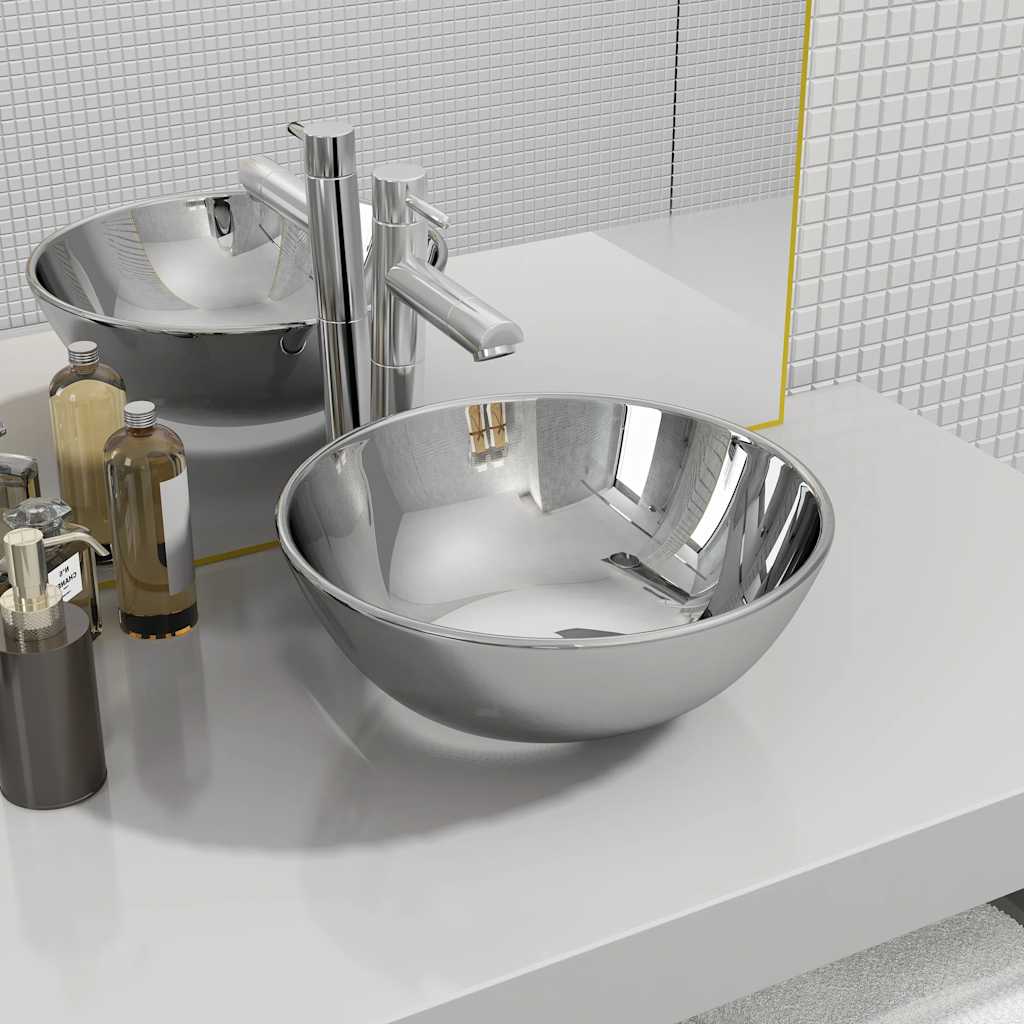 Bathroom Sink Ceramic Round