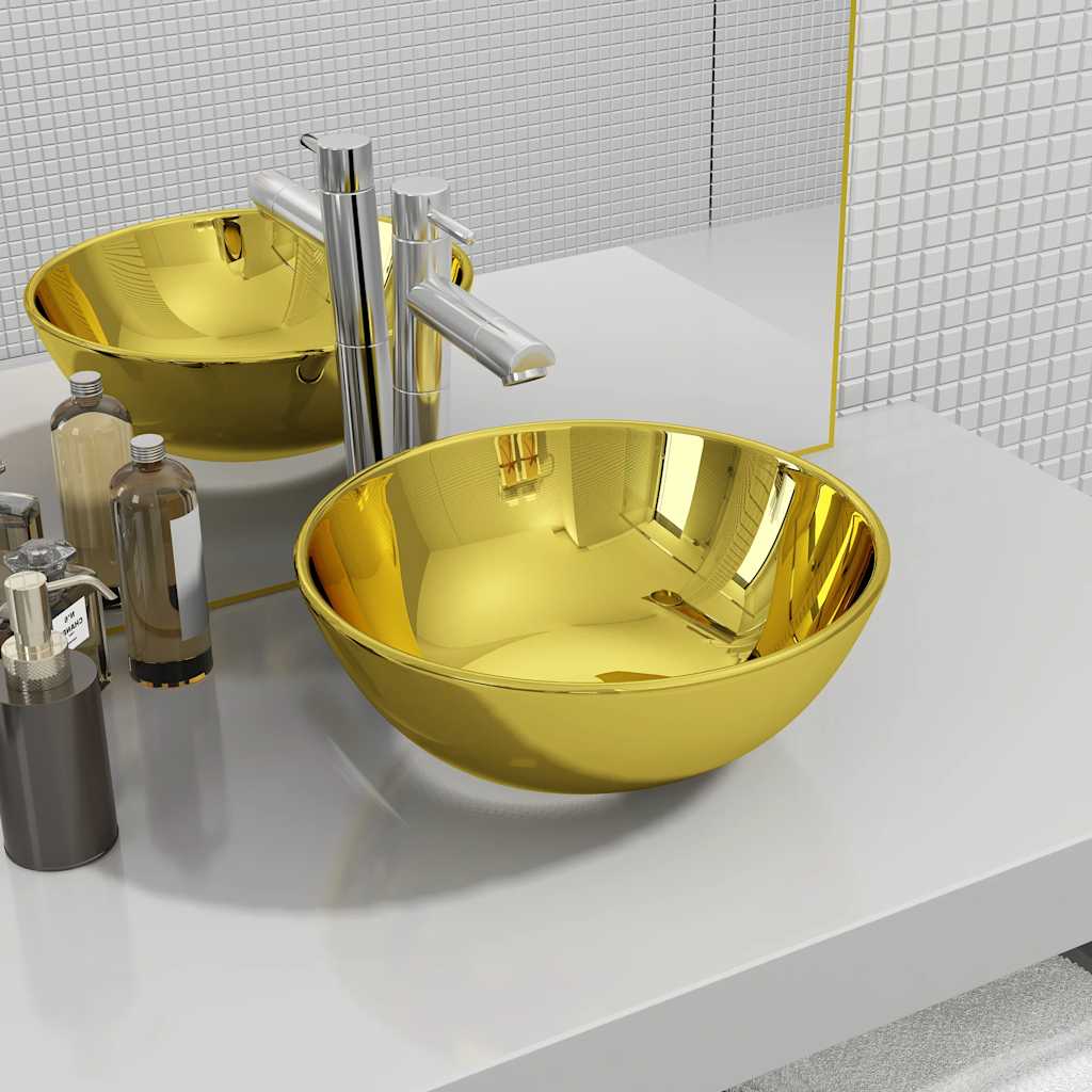 Bathroom Sink Ceramic Round