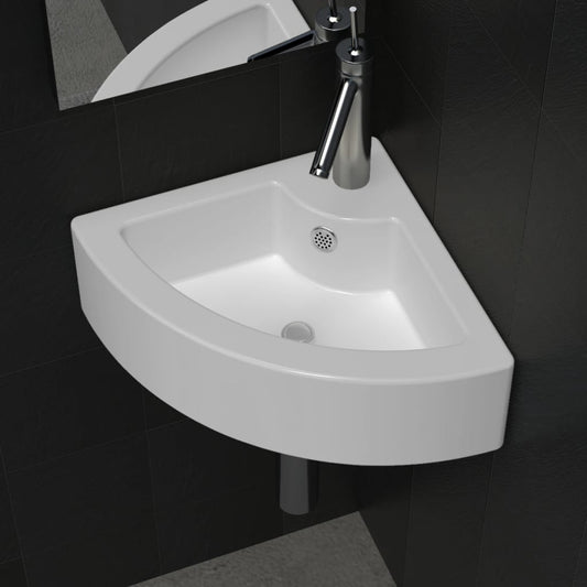 Wash Basin With Overflow 45X32X12.5 Cm