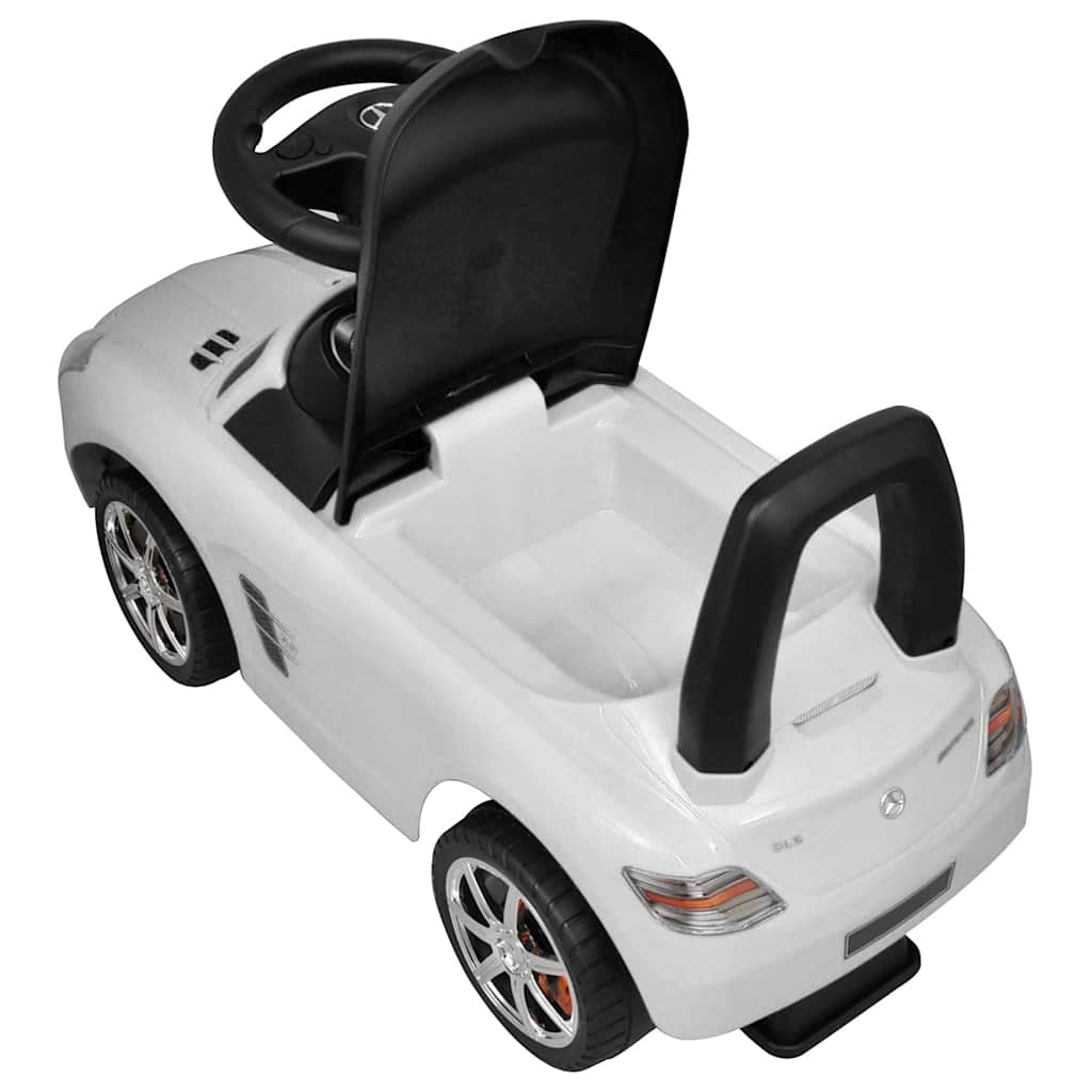 Foot-Powered Kids Car White