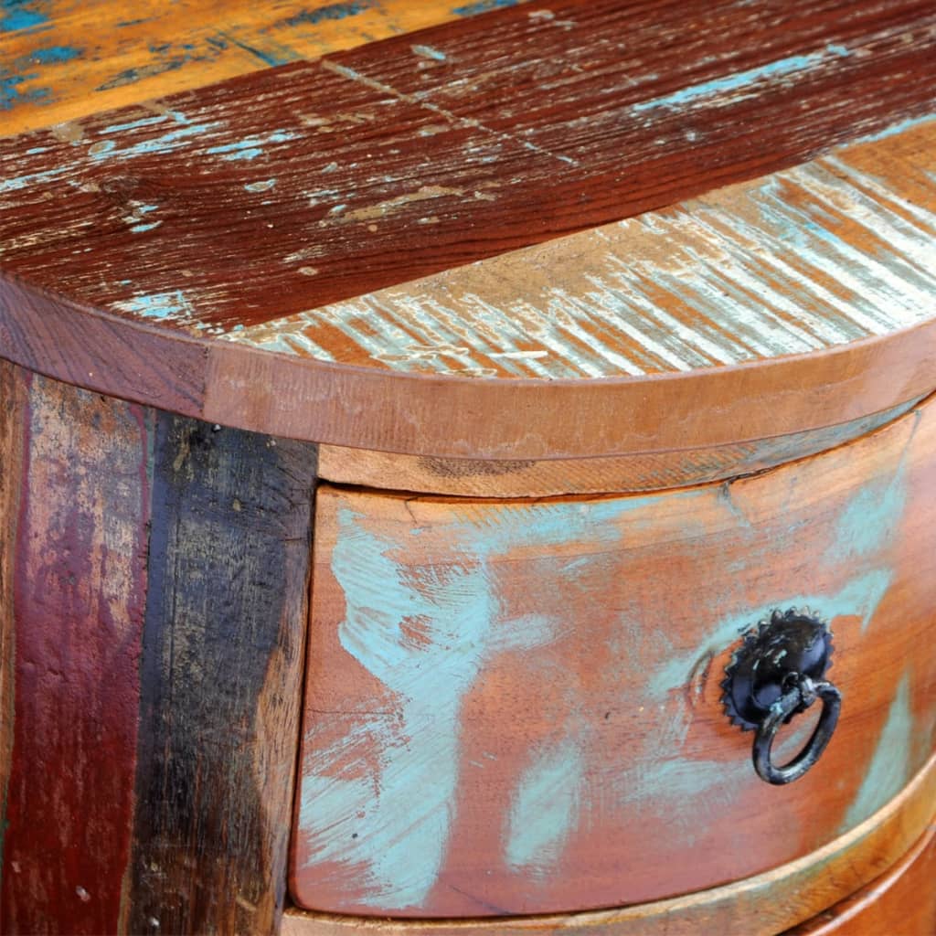 Reclaimed Cabinet With 3 Drawers Solid Wood