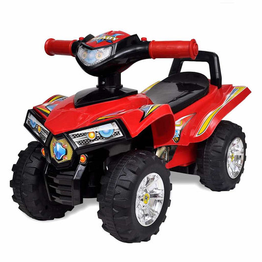 Red Children's Ride-On Quad With Sound And Light
