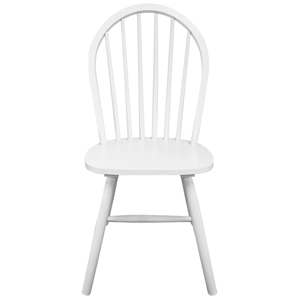 Dining Chairs 4 Pcs Solid Rubber Wood