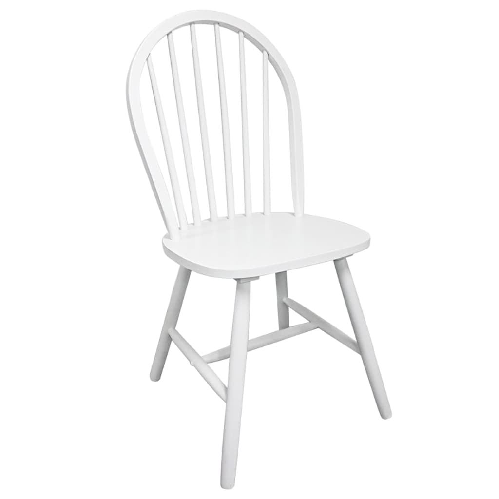 Dining Chairs 4 Pcs Solid Rubber Wood