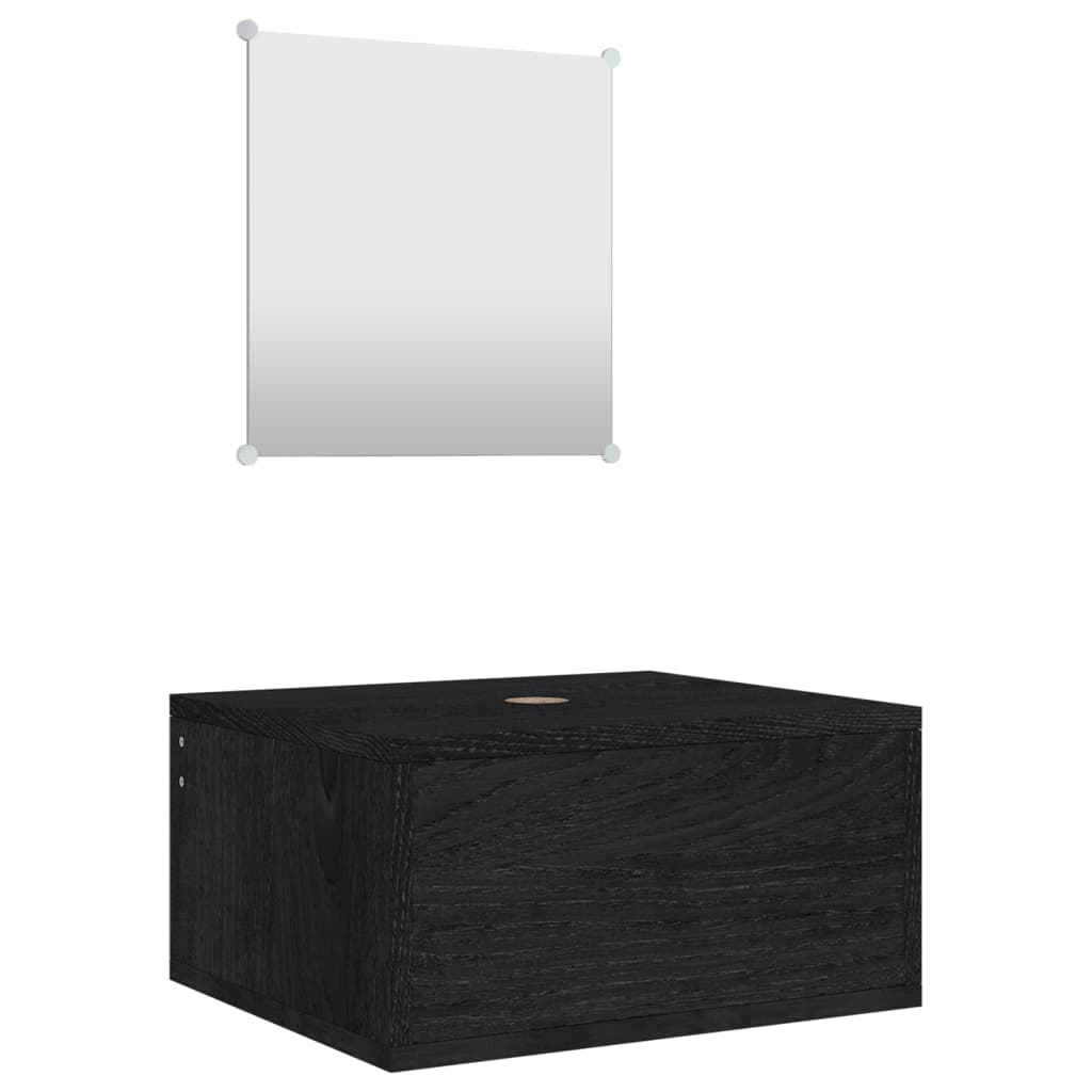 2 Piece Bathroom Furniture Set Engineered Wood