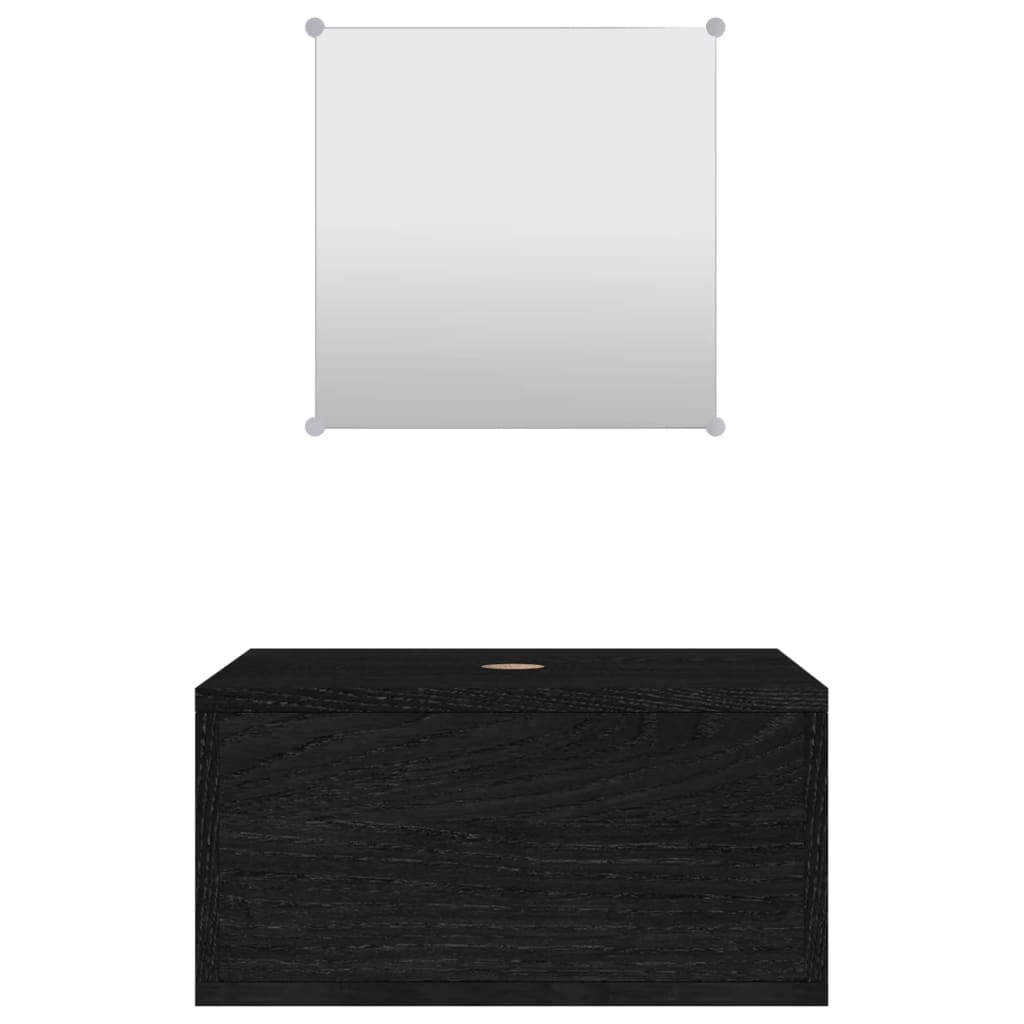 2 Piece Bathroom Furniture Set Engineered Wood