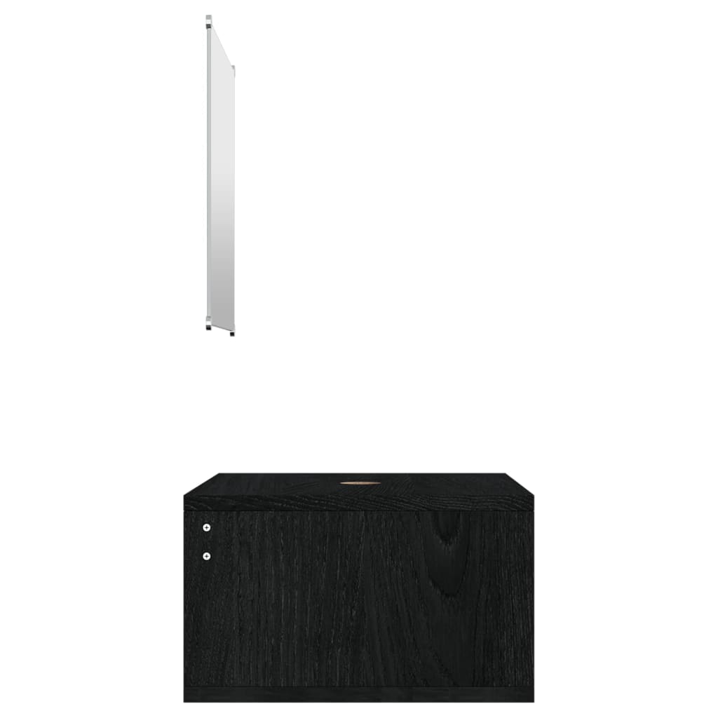 2 Piece Bathroom Furniture Set Engineered Wood