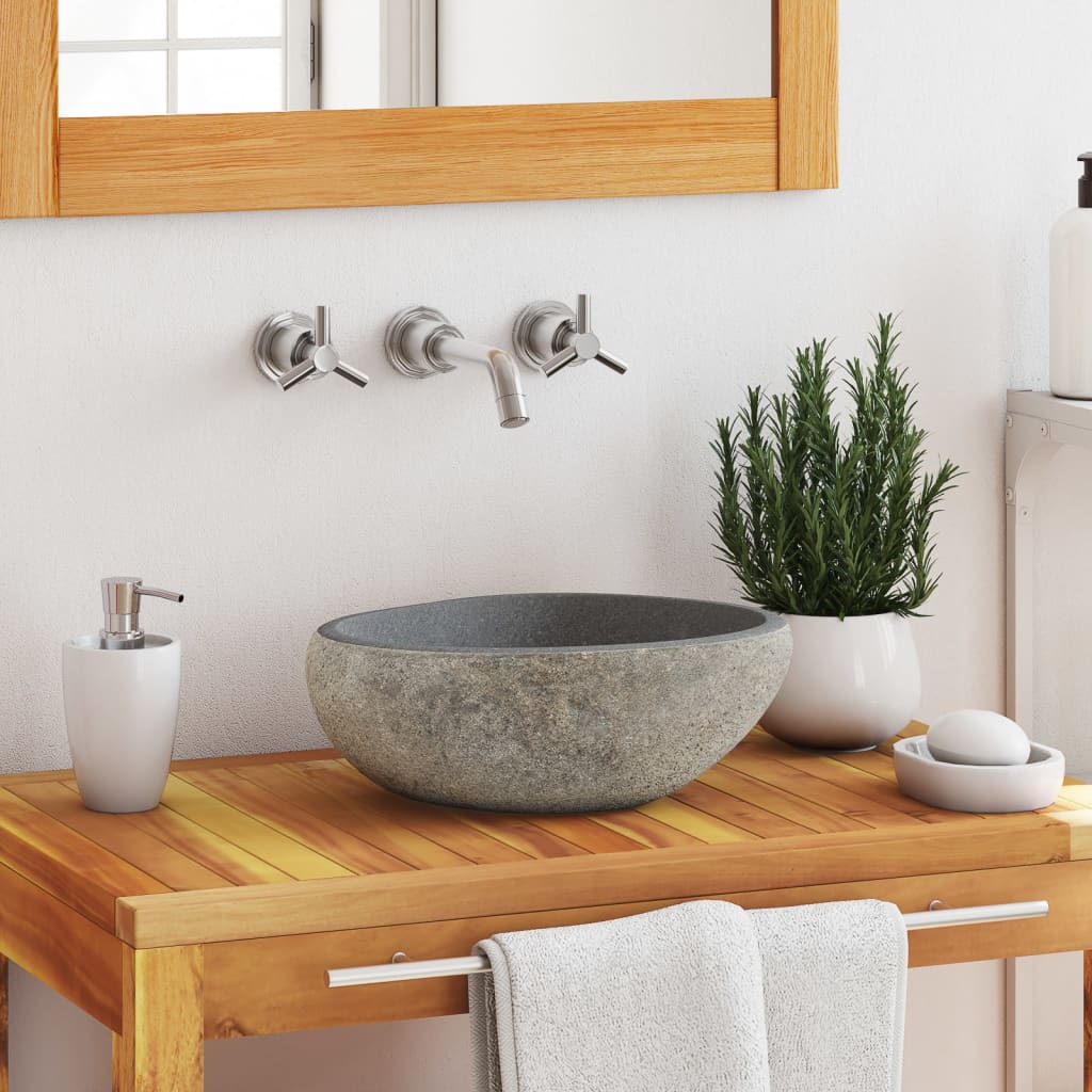 Basin River Stone Oval (45-53)X(34-41) Cm