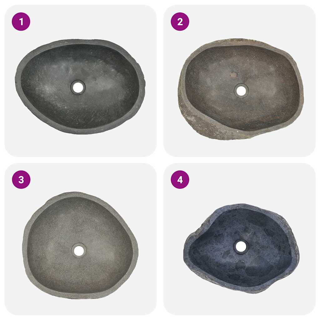 Basin River Stone Oval (45-53)X(34-41) Cm