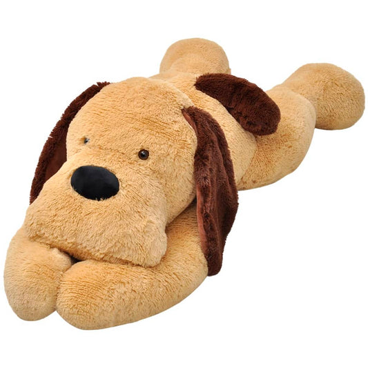 Dog Cuddly Toy Plush Brown
