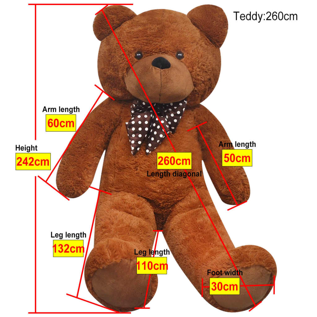 Teddy Bear Cuddly Toy Plush 242 Cm