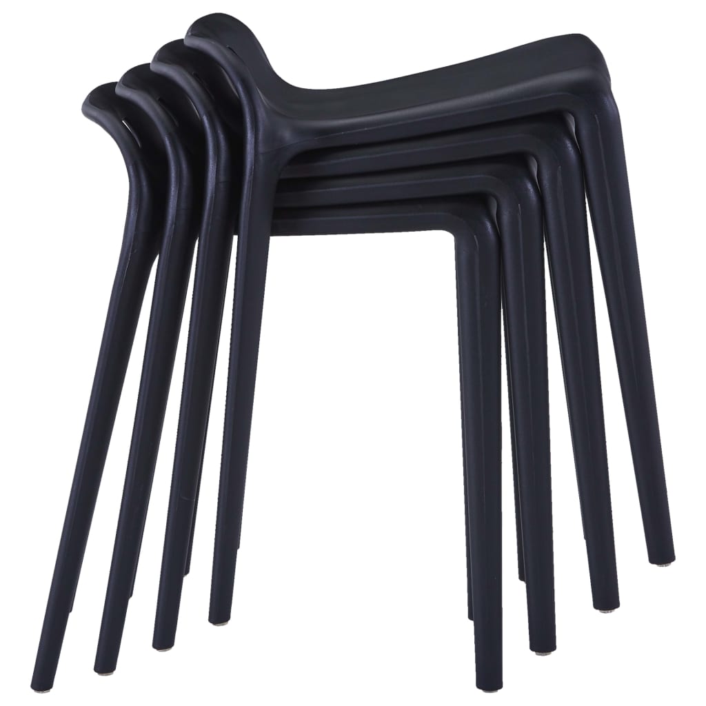 Stackable Stools 4 Pcs Plastic
