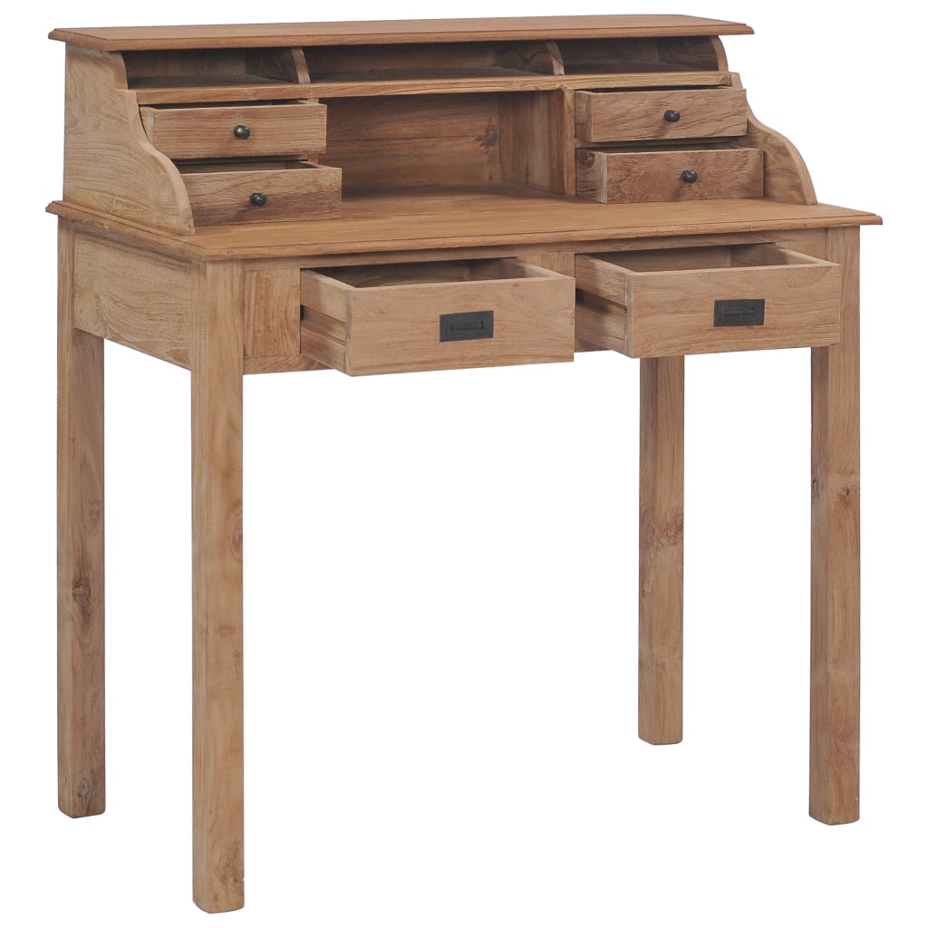 Desk 90X50X100 Cm Solid Teak Wood