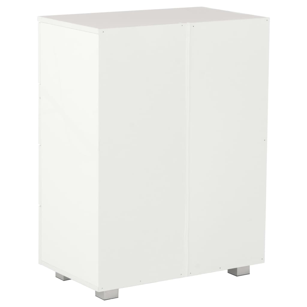 Sideboard High Gloss 60X35X80 Cm Engineered Wood