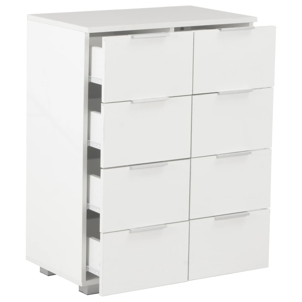 Sideboard High Gloss 60X35X80 Cm Engineered Wood