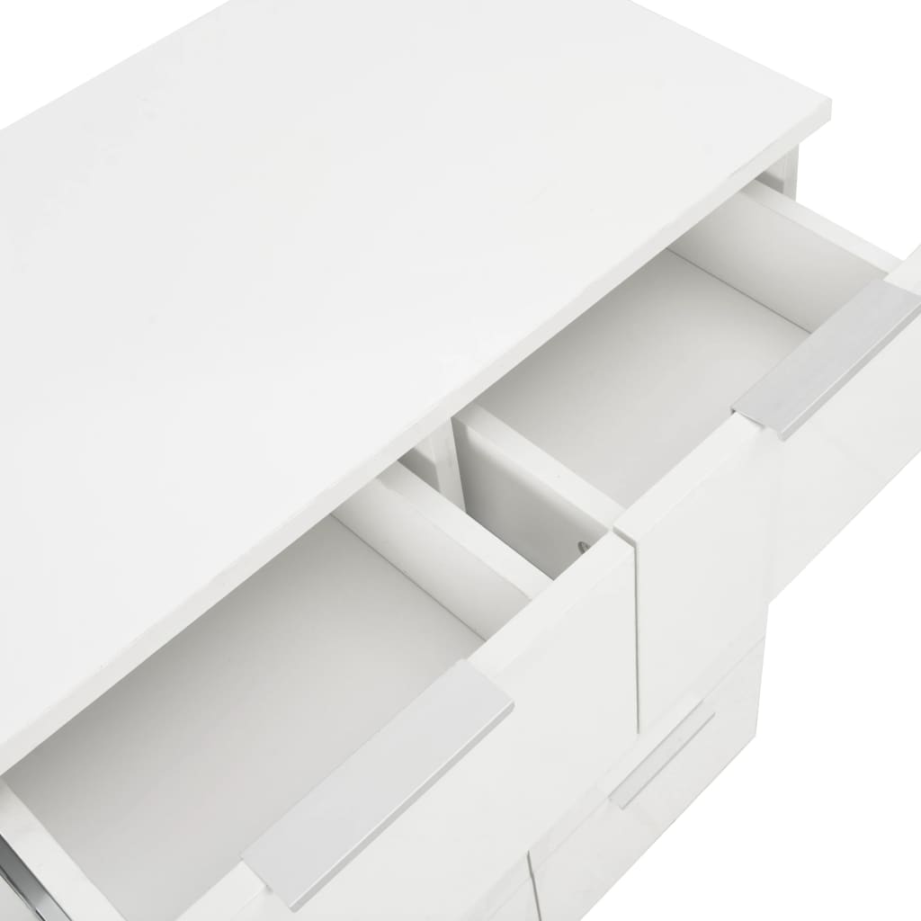 Sideboard High Gloss 60X35X80 Cm Engineered Wood