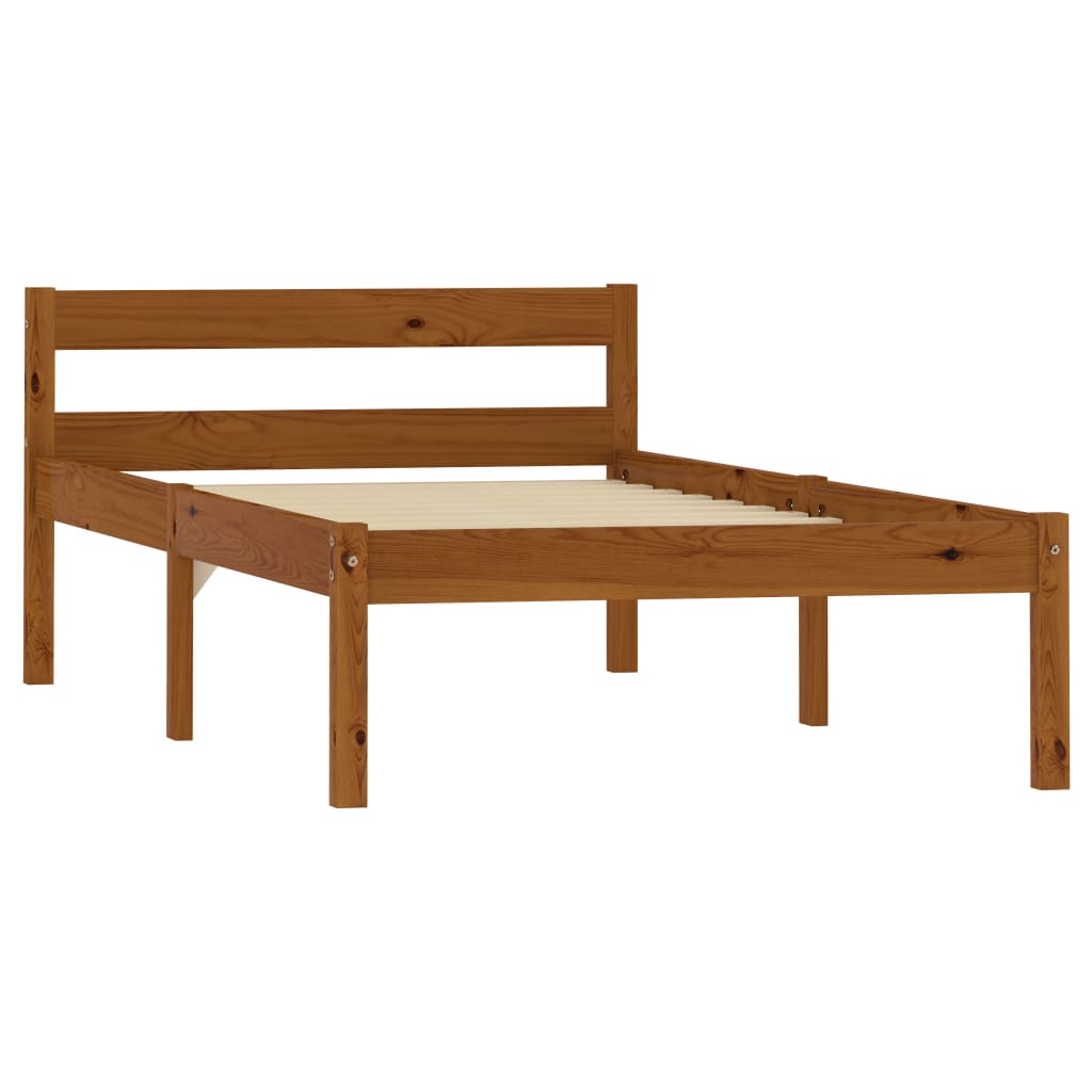 Bed Frame Without Mattress Solid Pine Wood