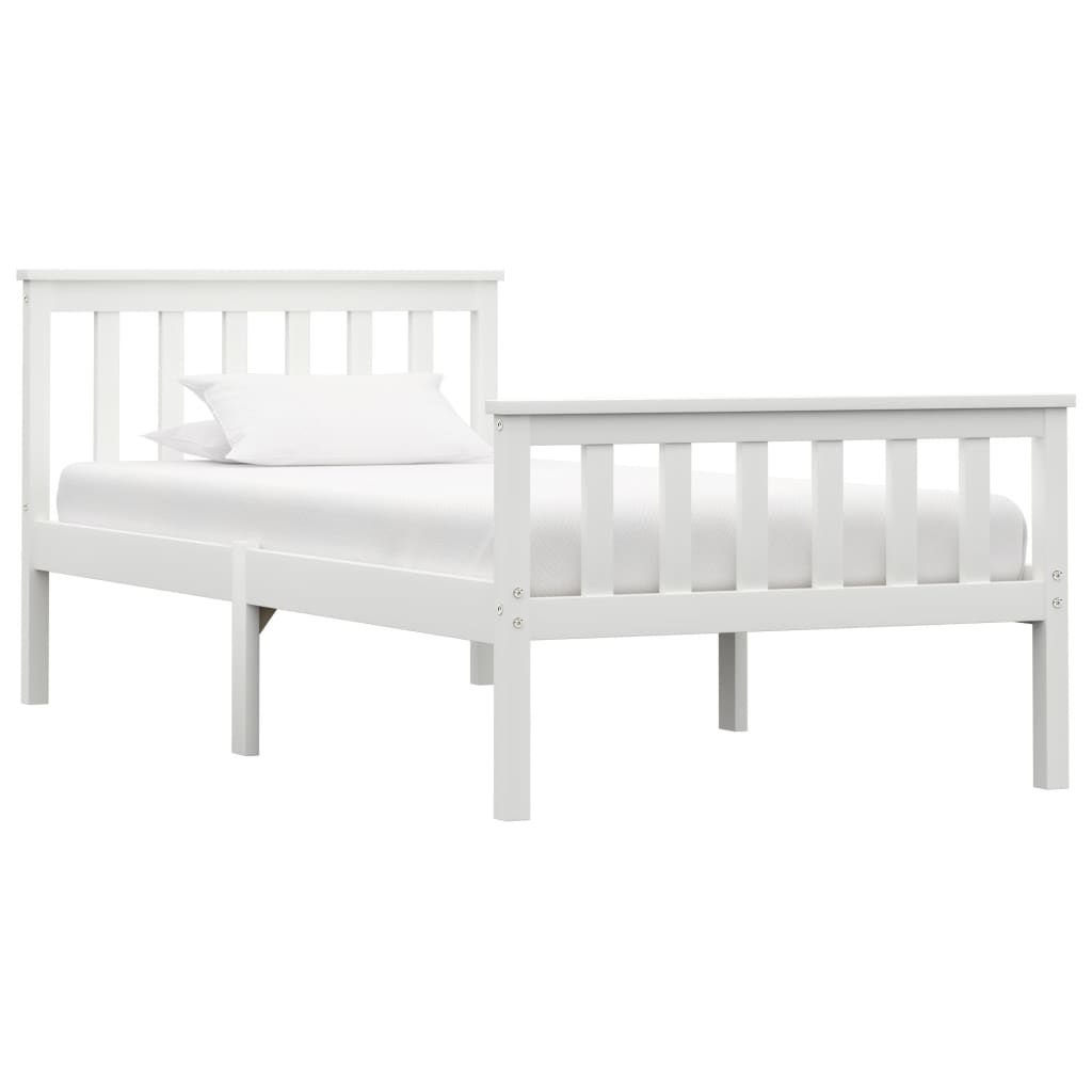 Bed Frame Without Mattress Solid Pinewood