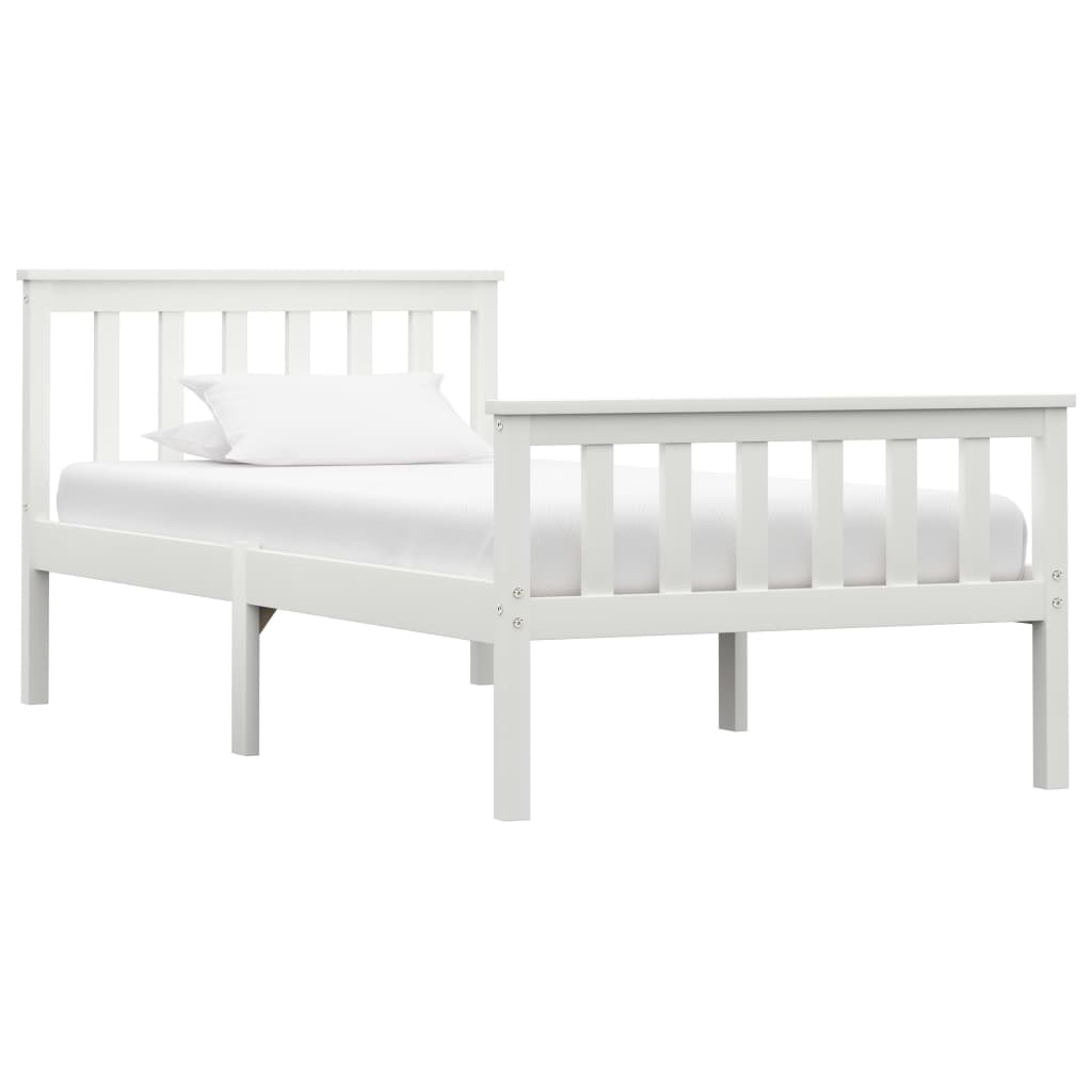 Bed Frame Without Mattress Solid Pinewood