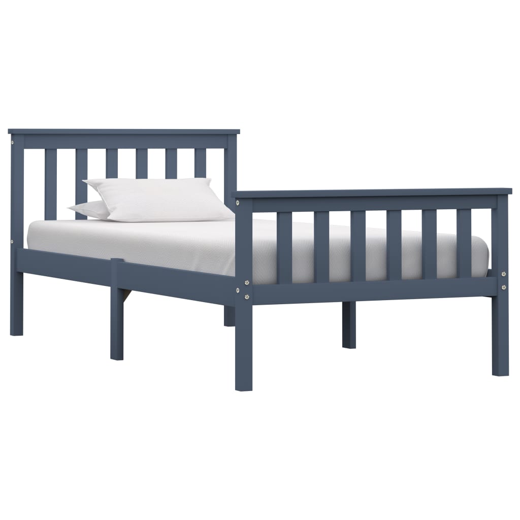 Bed Frame Without Mattress Solid Pinewood