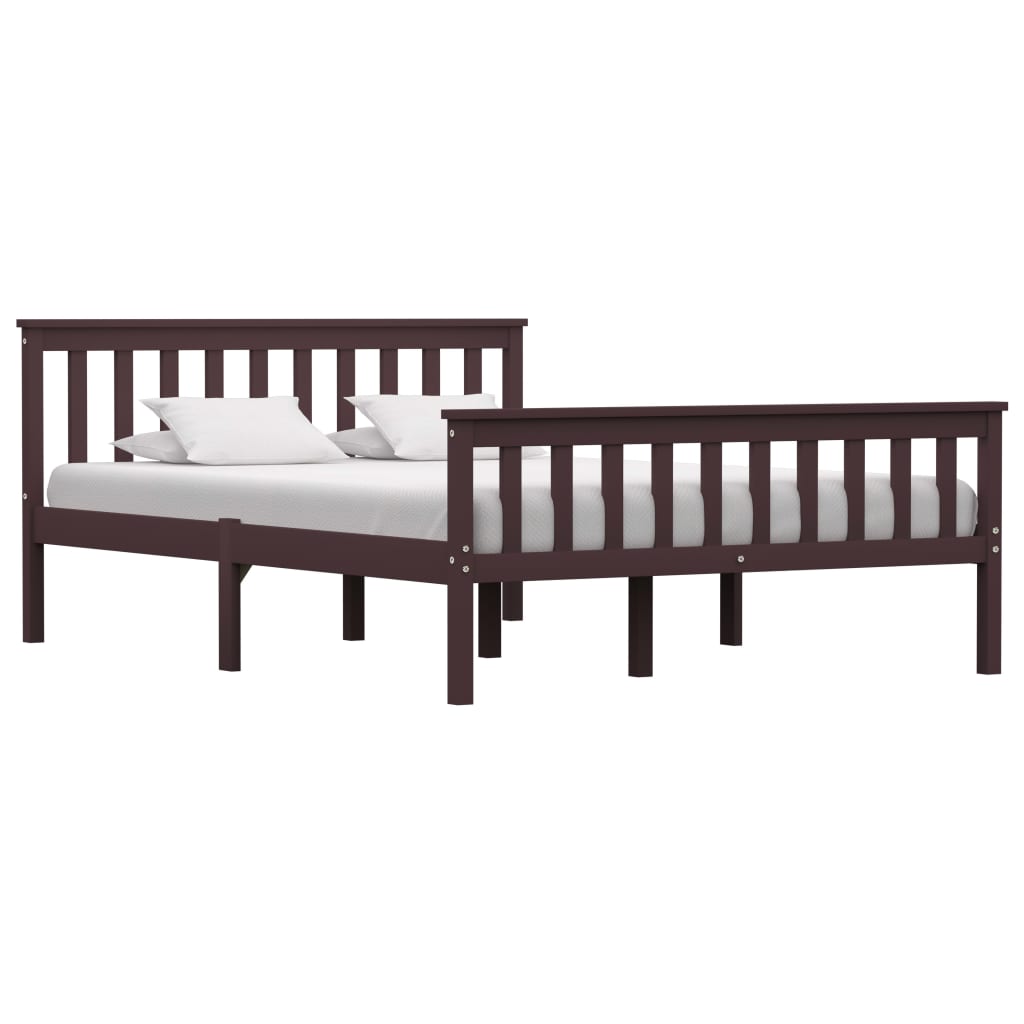 Bed Frame Without Mattress Solid Pinewood