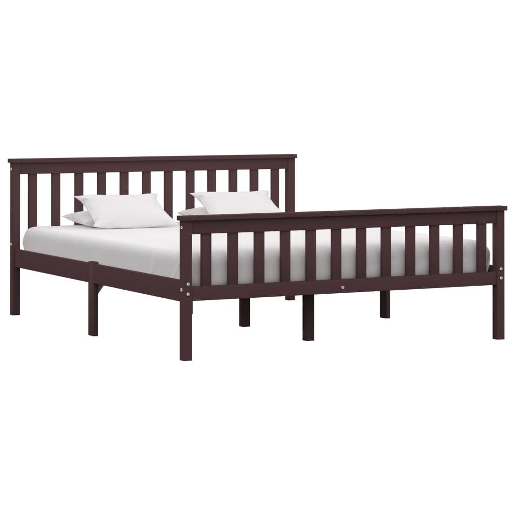 Bed Frame Without Mattress Solid Pinewood