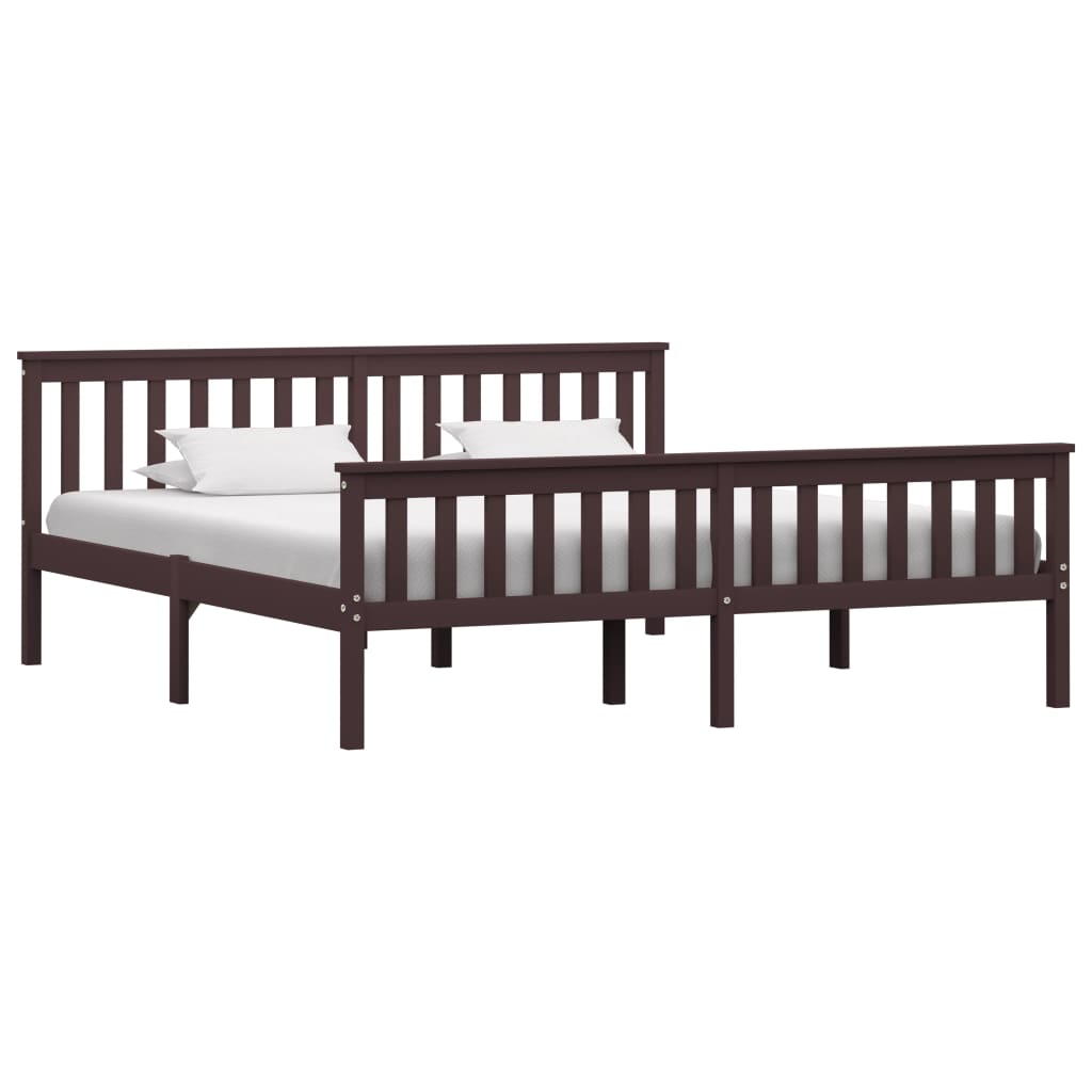 Bed Frame Without Mattress Solid Pinewood