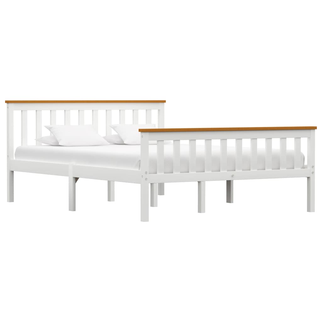 Bed Frame Without Mattress Solid Pinewood
