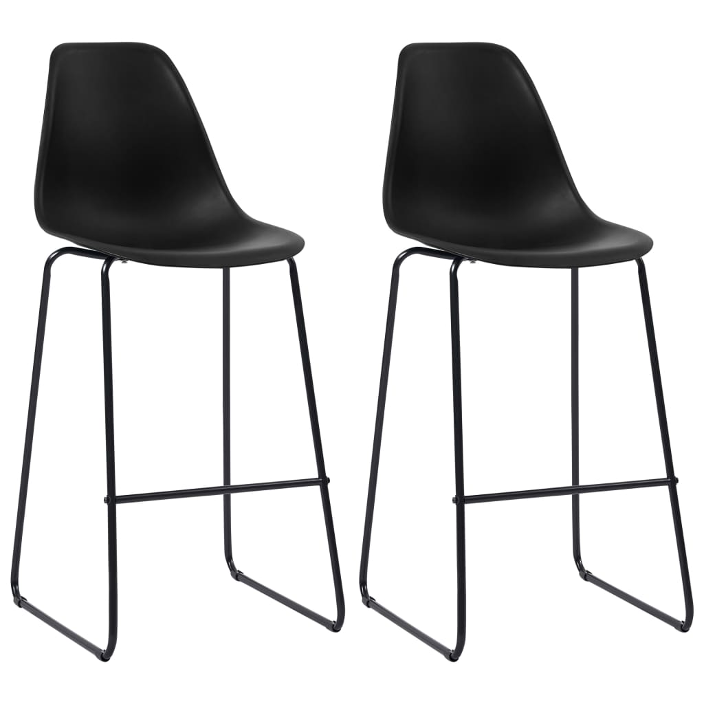 Bar Chairs 2 Pcs Plastic