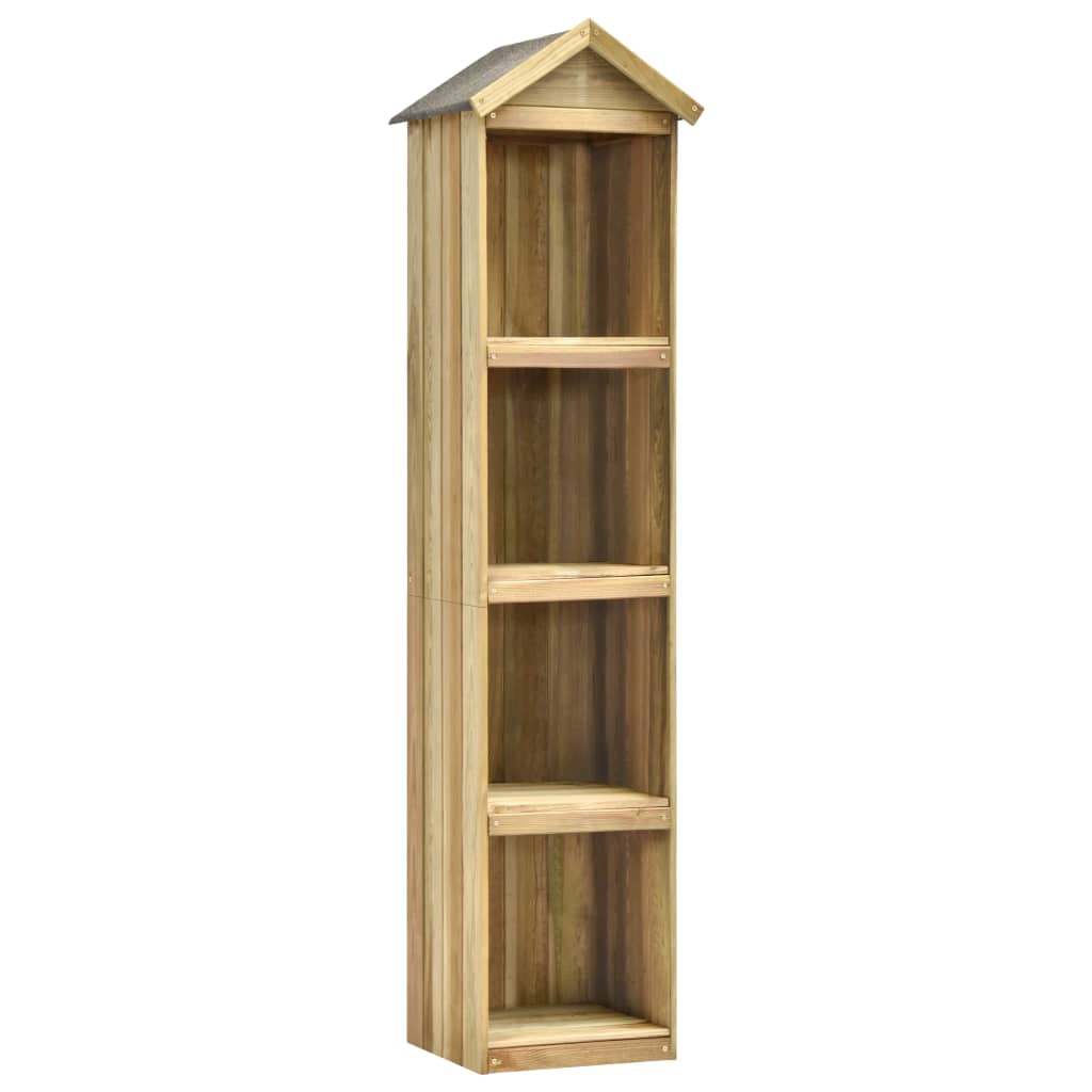 Garden Tool Shed 80X33X222 Cm Impregnated Pinewood