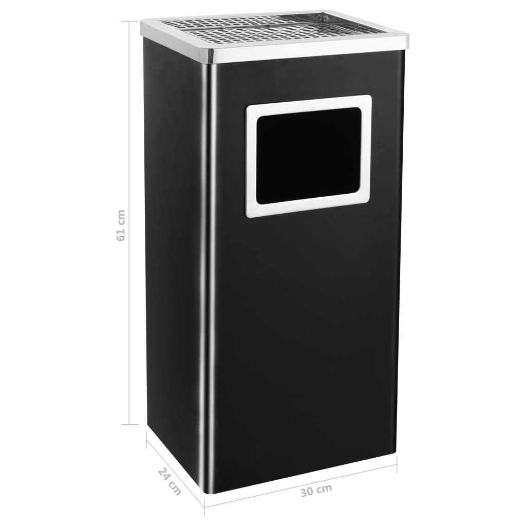 Ashtray Dustbin Hotel Steel