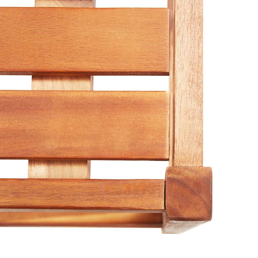 Bar Chairs 2 Pcs Solid Acacia Wood