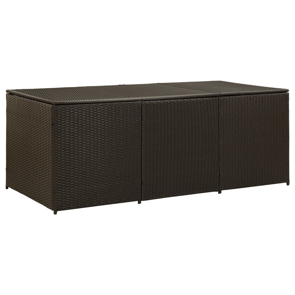 Garden Storage Box 283L Poly Rattan