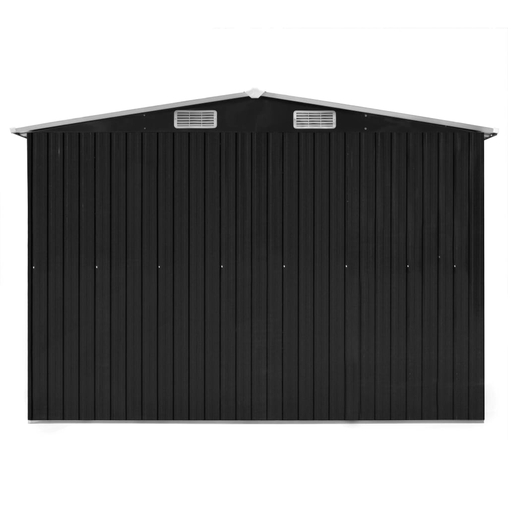Garden Shed Anthracite 257X990X181 Cm Galvanised Steel