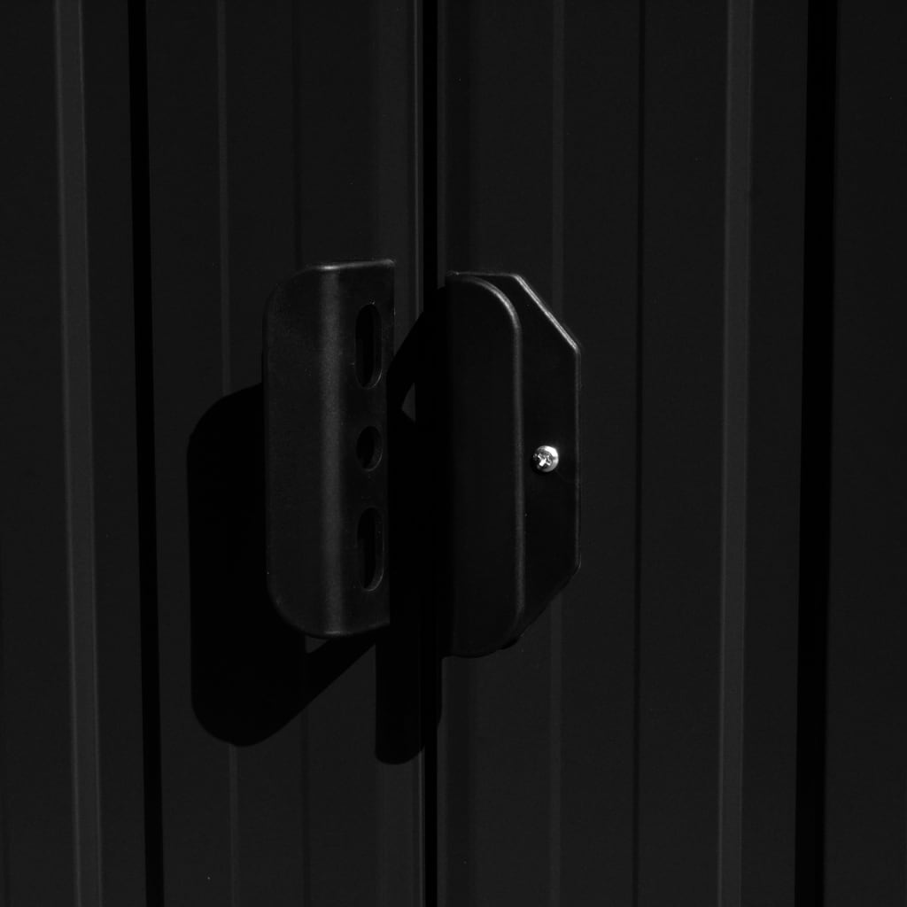 Garden Shed Anthracite 257X990X181 Cm Galvanised Steel