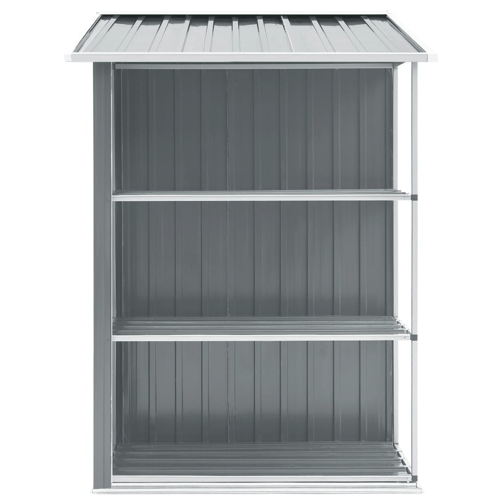 Garden Shed With Rack 205X130X183 Cm Iron