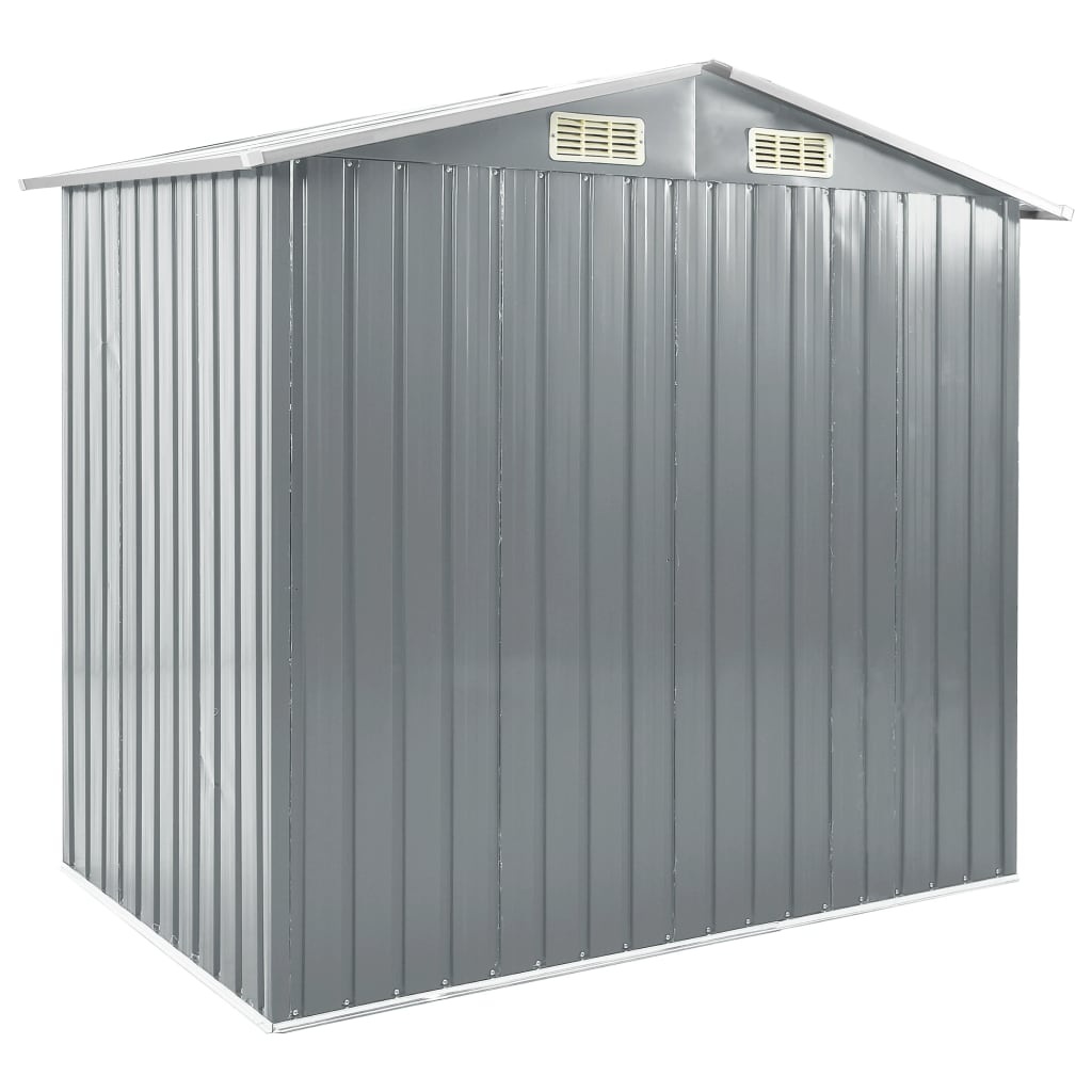 Garden Shed With Rack 205X130X183 Cm Iron