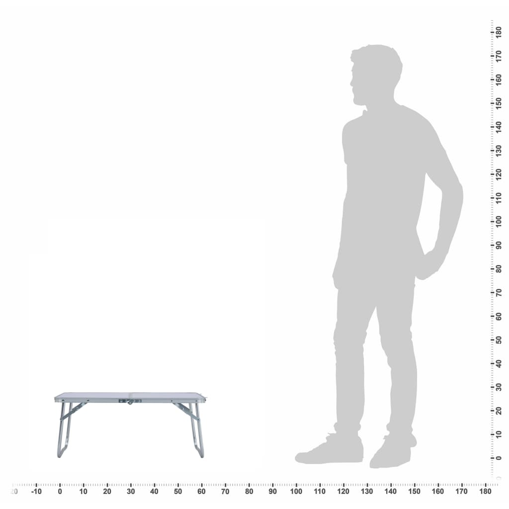 Folding Camping Table Aluminium 60X40 Cm