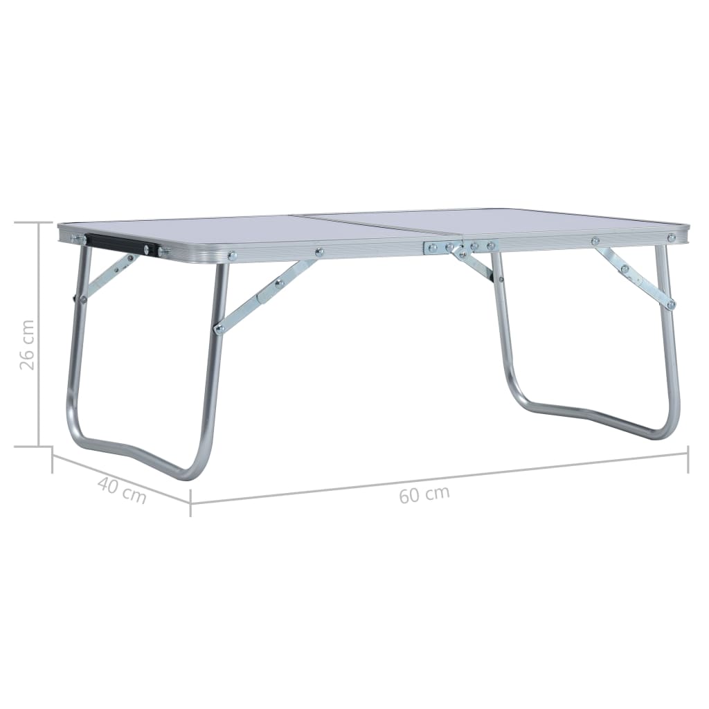 Folding Camping Table Aluminium 60X40 Cm
