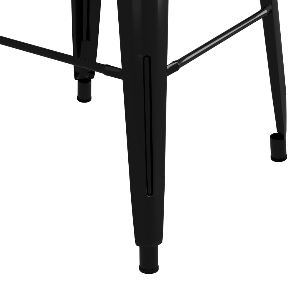 Bar Stools Stackable 2 Pcs Metal