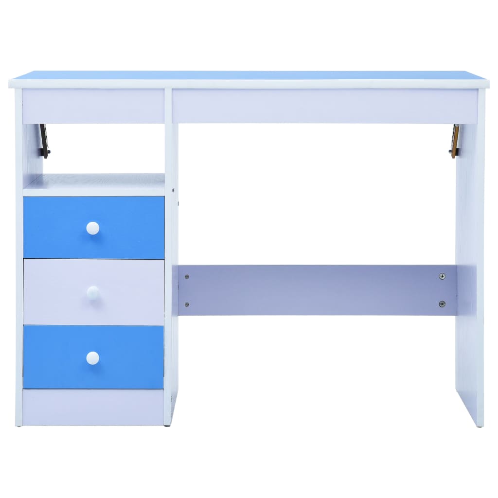 Children Drawing Study Desk Tiltable And White