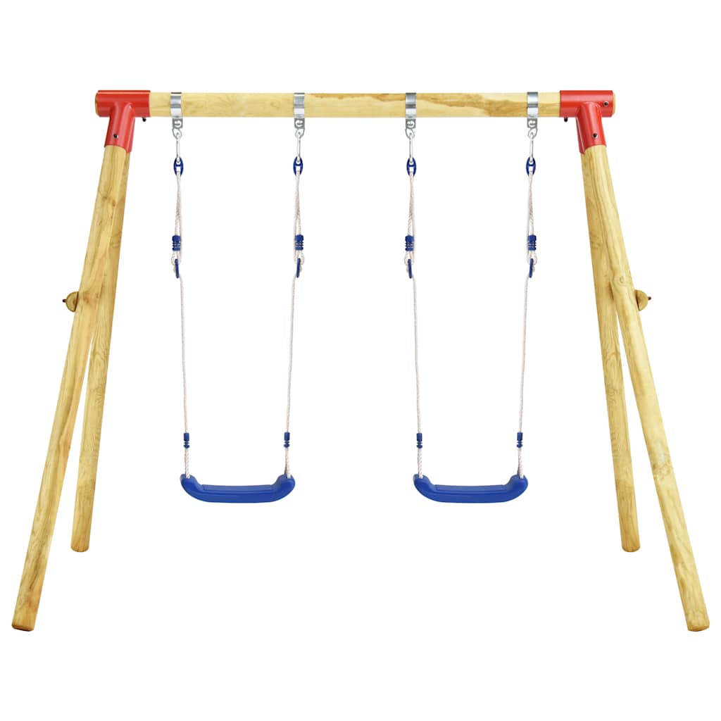 Swing Set 230X130X166 Cm Pinewood