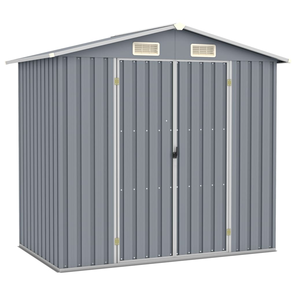 Garden Shed 205X129X183 Cm Galvanised Steel