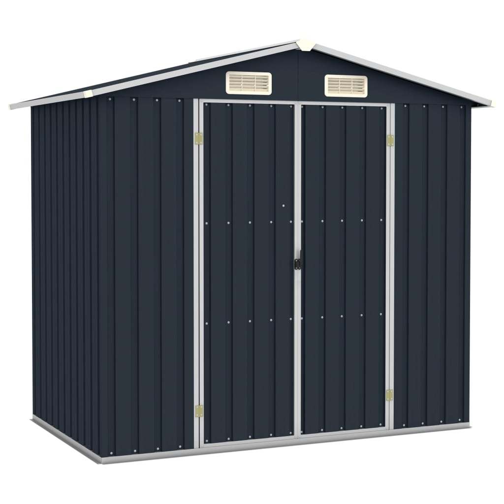 Garden Shed 205X129X183 Cm Galvanised Steel