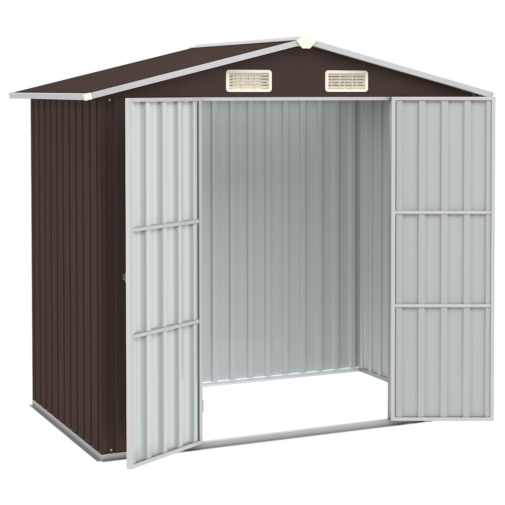 Garden Shed 205X129X183 Cm Galvanised Steel