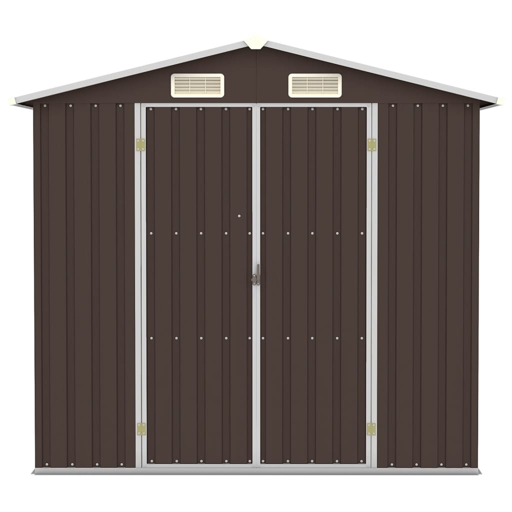 Garden Shed 205X129X183 Cm Galvanised Steel