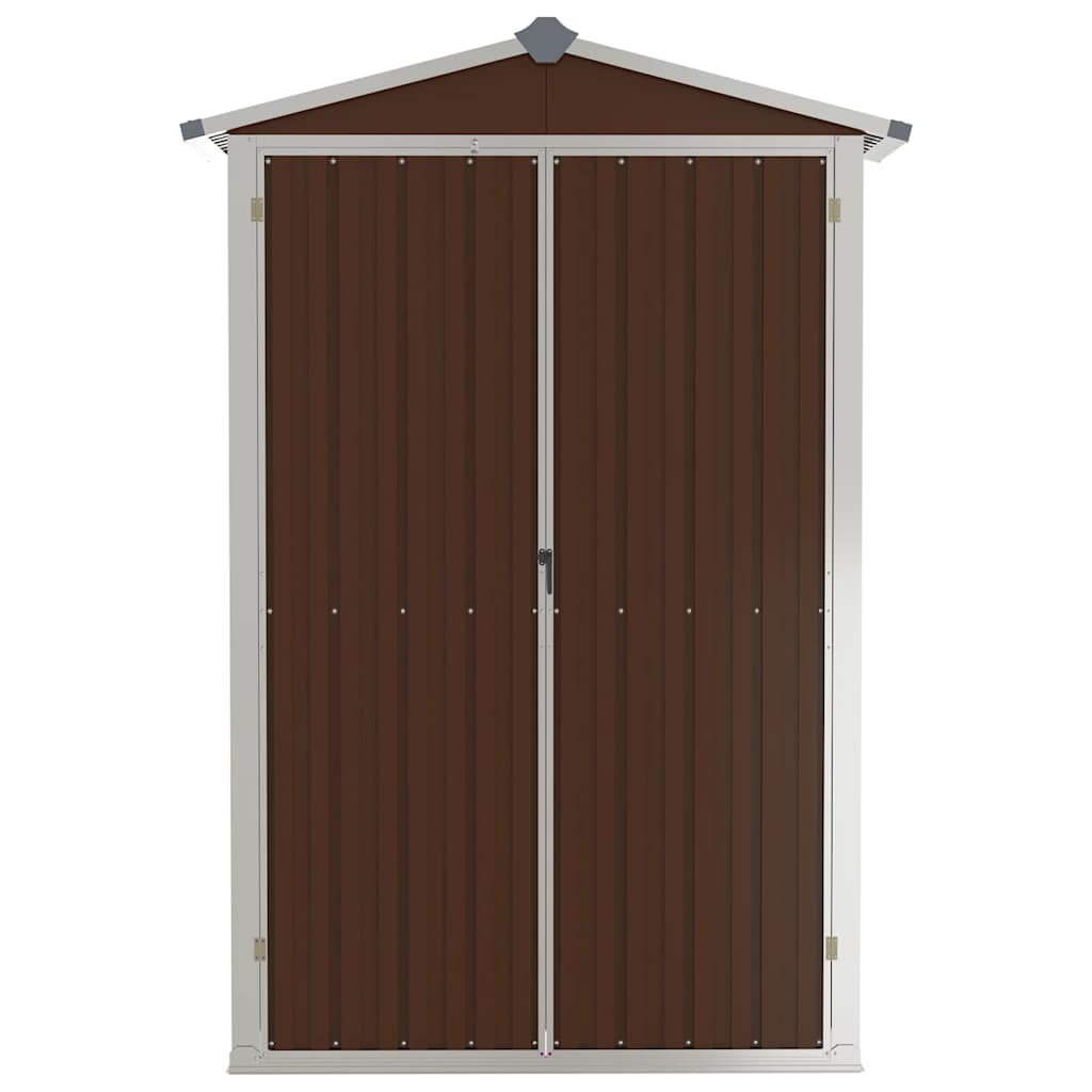 Garden Shed 116X45X175 Cm Galvanised Steel