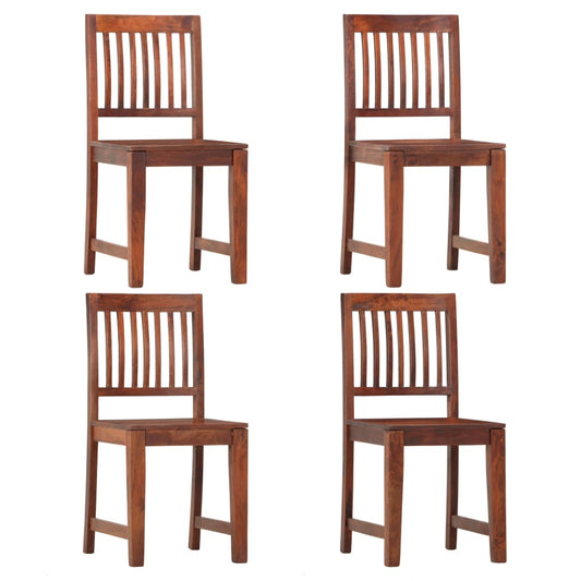 Dining Chairs 4 Pcs Solid Mango Wood