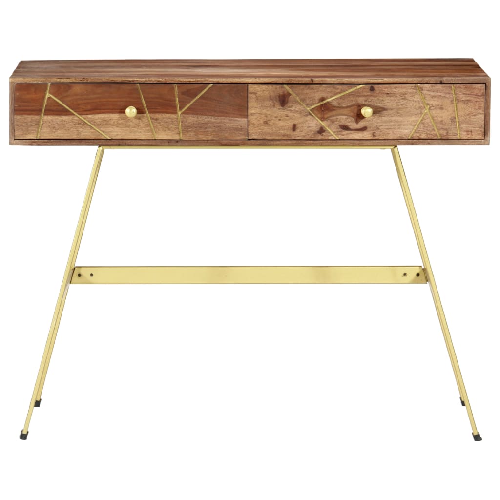 Writing Desk With Drawers 100X55X75 Cm Solid Acacia Wood
